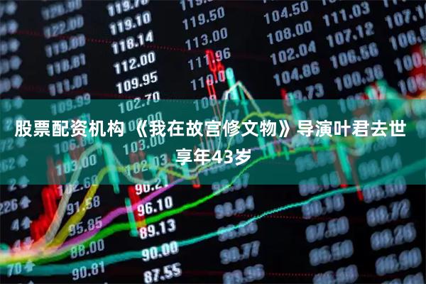 股票配资机构 《我在故宫修文物》导演叶君去世 享年43岁